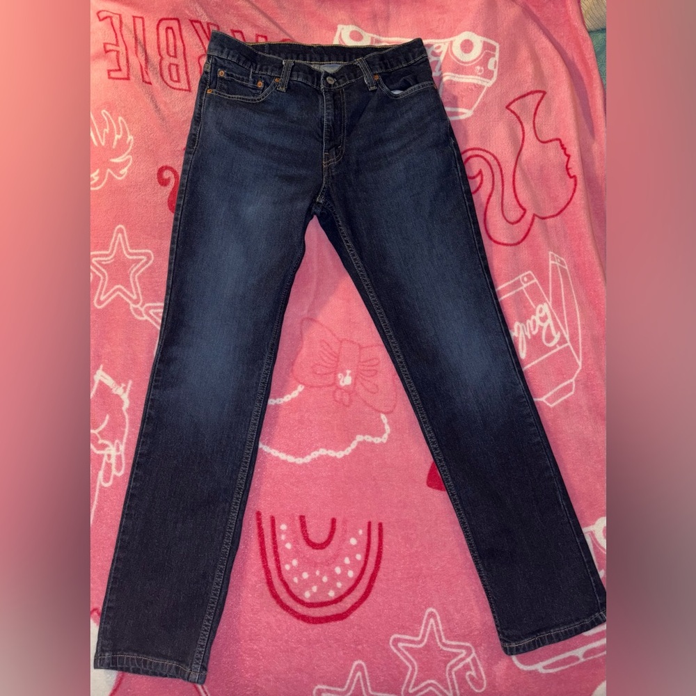 Levi's Men's Dark Blue Straight Jeans